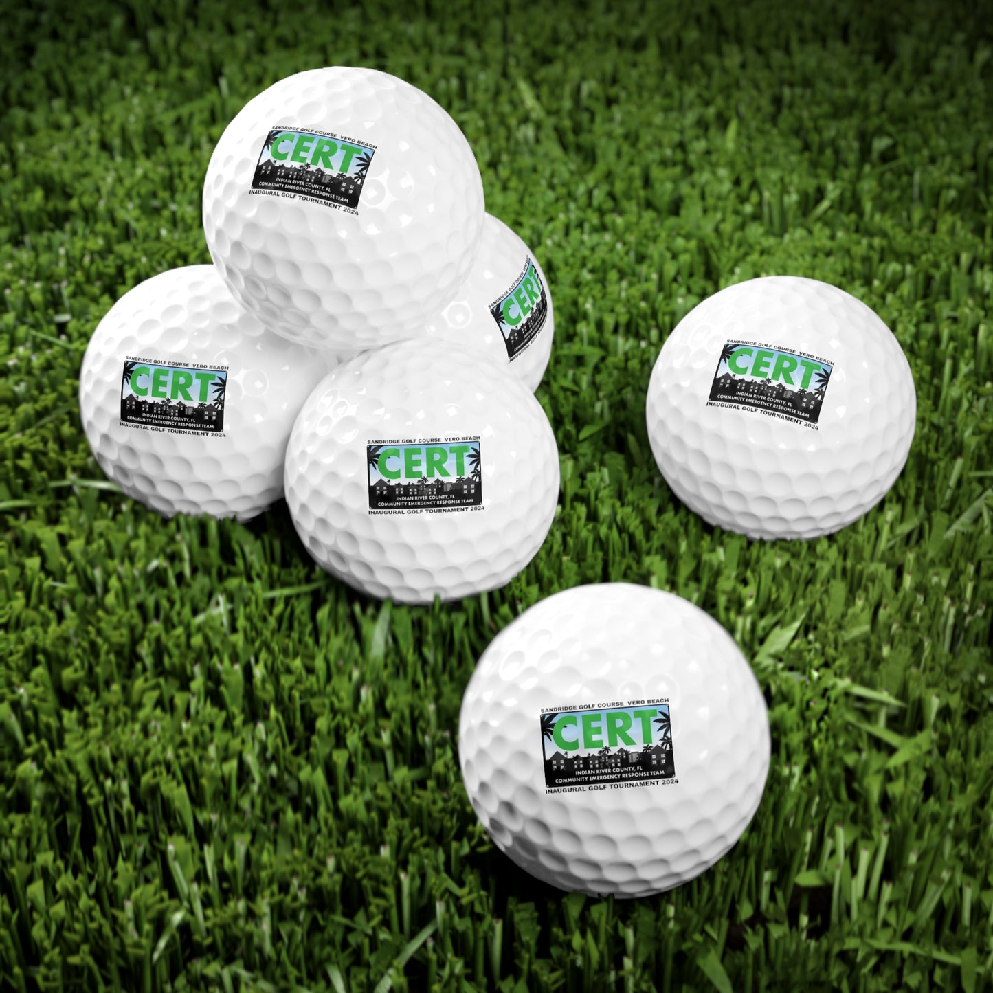 CERT Golf Balls, 6pcs