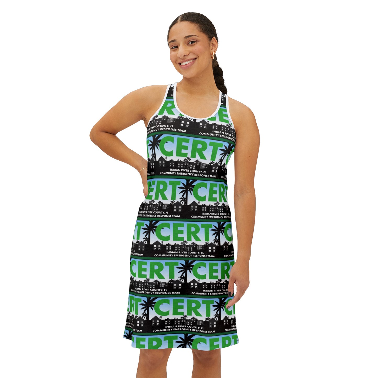 CERT GM Women's Racerback Dress (AOP)