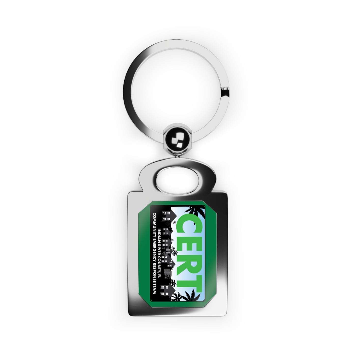 CERT GM Rectangle Photo Keyring