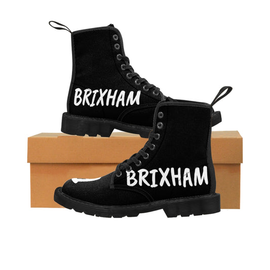 BRIXHAM BM Unisex Canvas Boots with box
