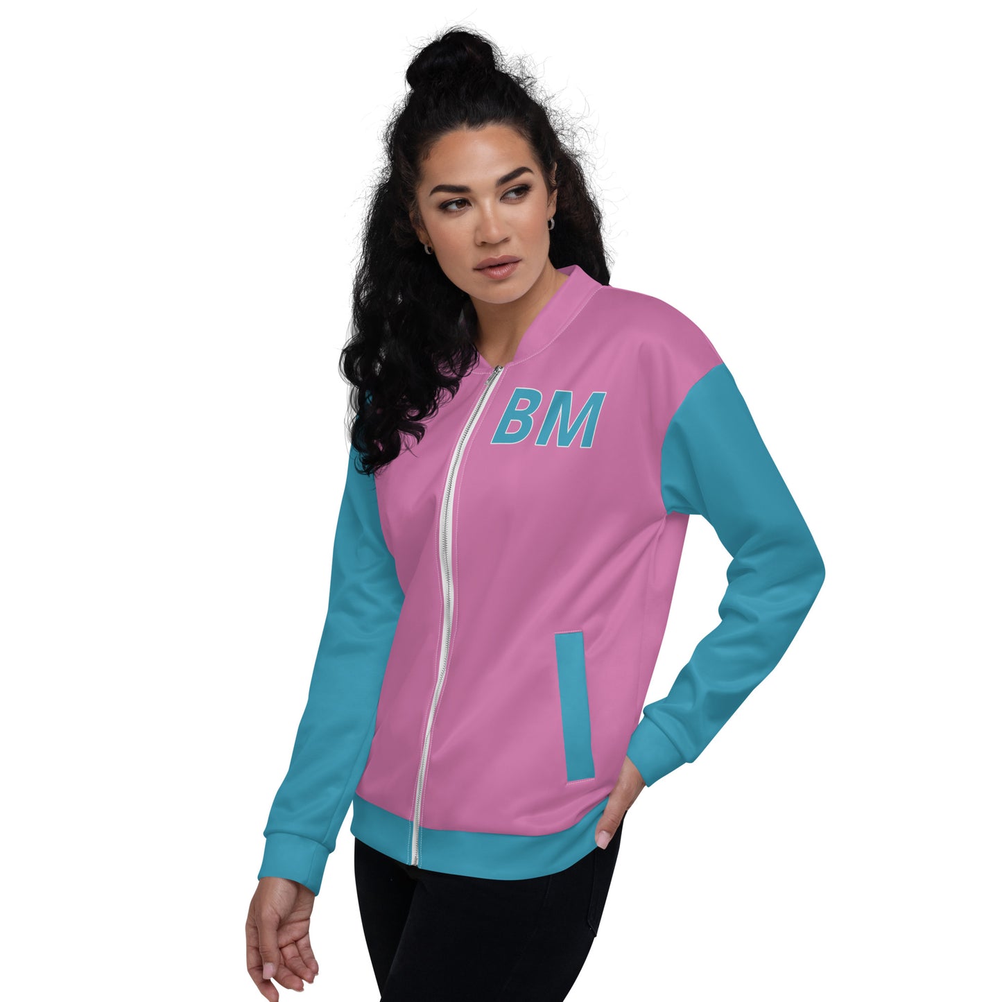 BRIXHAM BM Fishtown pink Unisex Bomber Jacket left