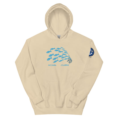 BRIXHAM BM Shoal Unisex Hoodie front natural