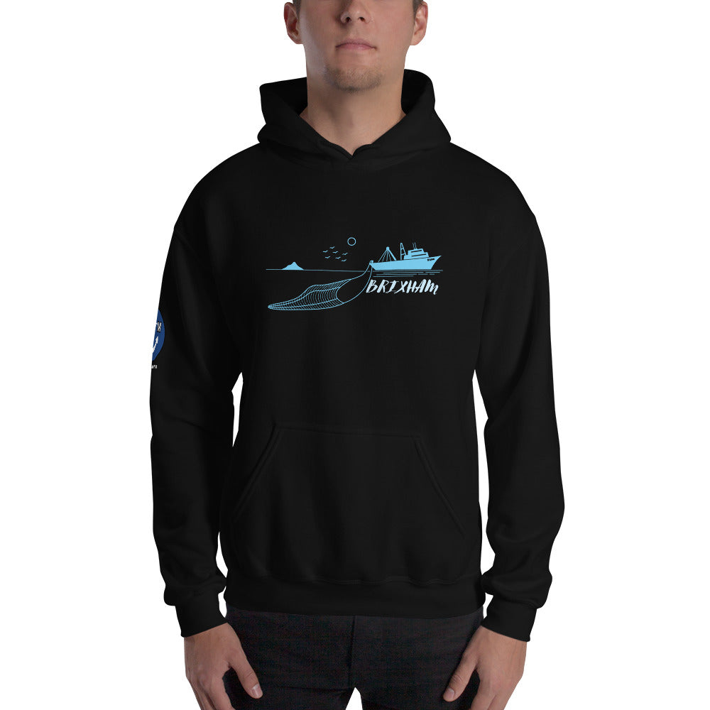 BRIXHAM BM Trawler Unisex Hoodie front