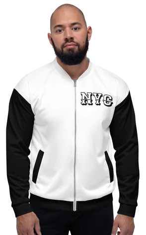 MYNY-HUB-NYC-BLACK-WHITE-BOMBER-JACKET-front