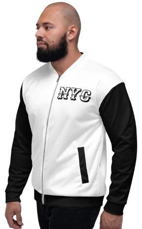 MYNY-HUB-NYC-BLACK-WHITE-BOMBER-JACKET-left- side