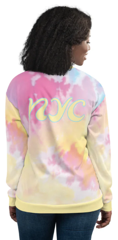 MYNY-Hub-NYC-Pink-Tie-Dye-Bomber-Jacket-back