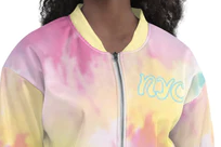 MYNY-Hub-NYC-Pink-Tie-Dye-Bomber-Jacket-front-detail-1