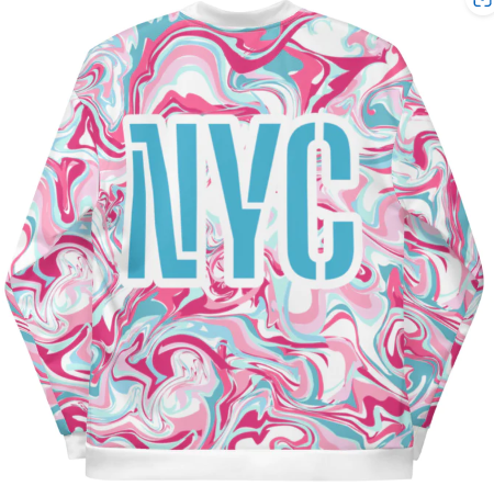 MYNY-Hub-NYC-Tie-Dye-Unisex-Bomber-jacket-back