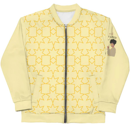 MYNYHUB Focused Motivated Blessed bomber jacket