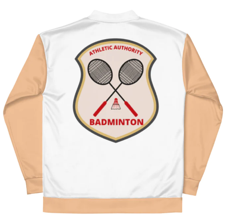 Athletic Authority " Badminton" Unisex Bomber Jacket