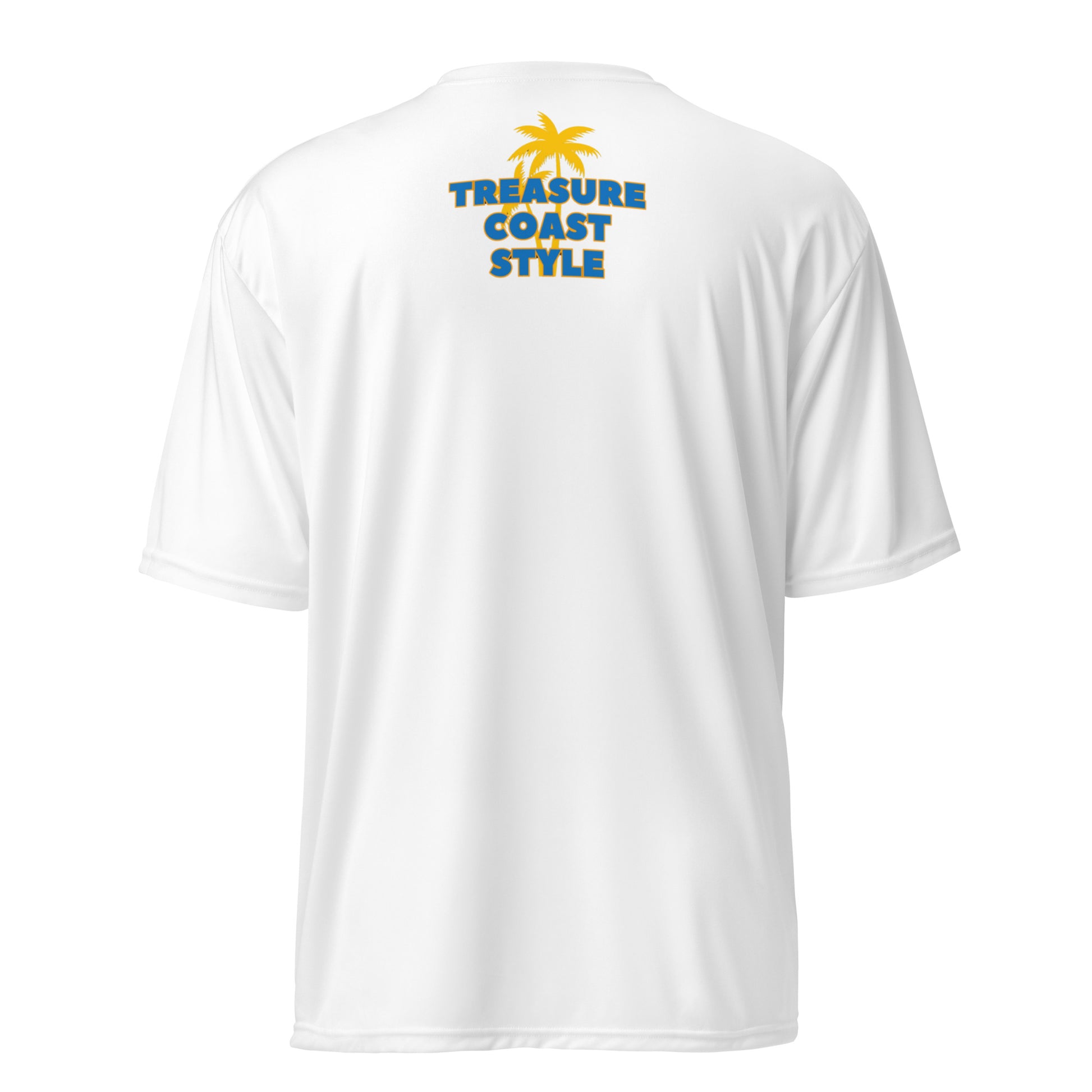 TC Style Enjoy Winter Unisex performance crew neck t-shirt white back with logo