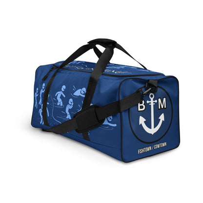 BRIXHAM BM Wild Swimming Duffle bag end with logo