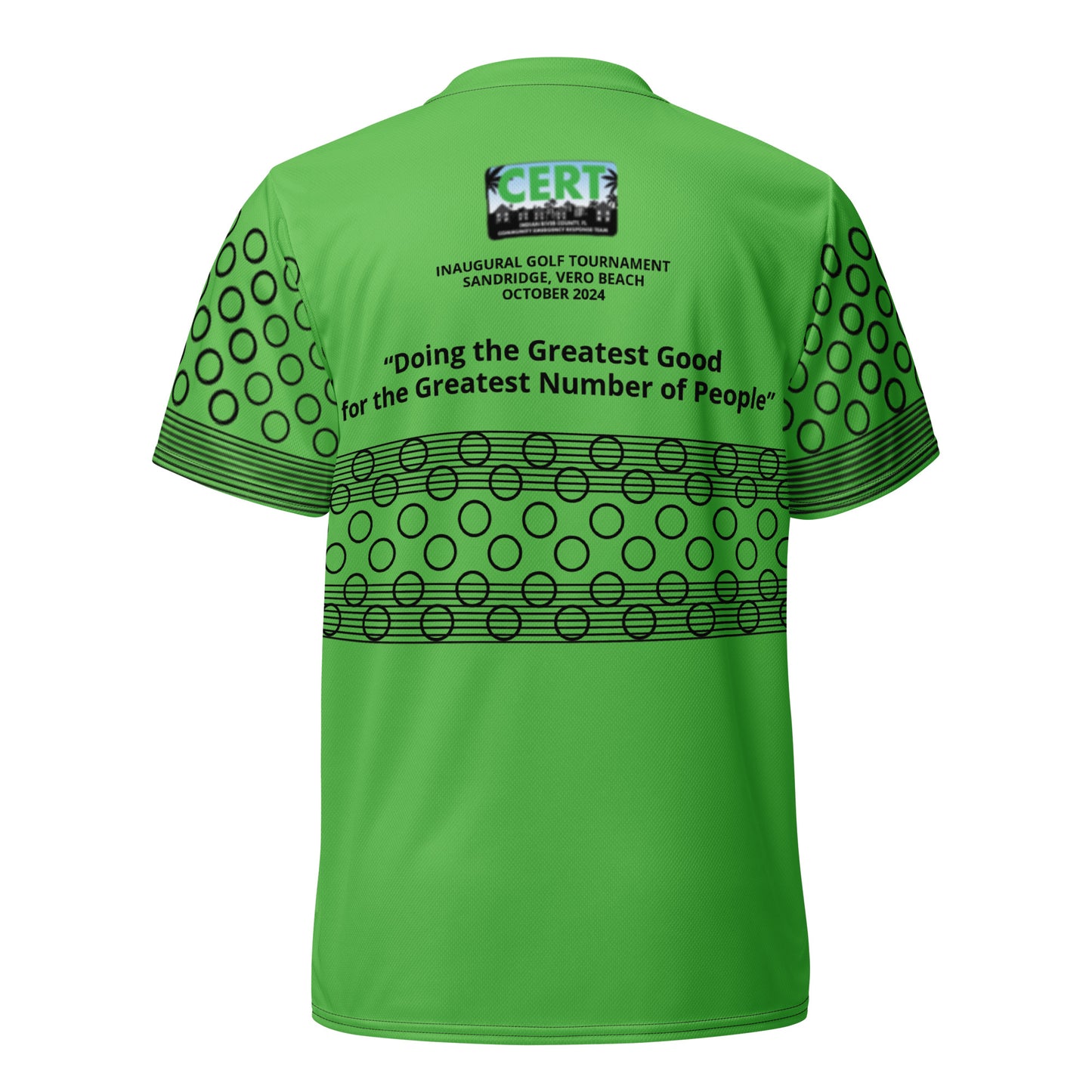 CERT Golf mens Recycled sports jersey