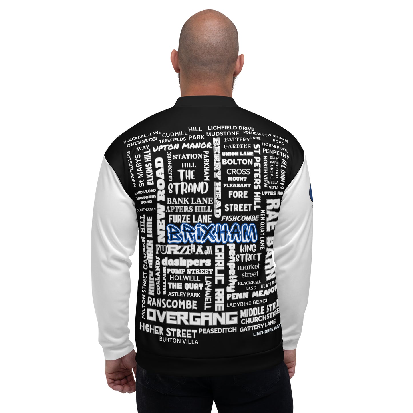 BRIXHAM BM Streets 2 Unisex Bomber Jacket back