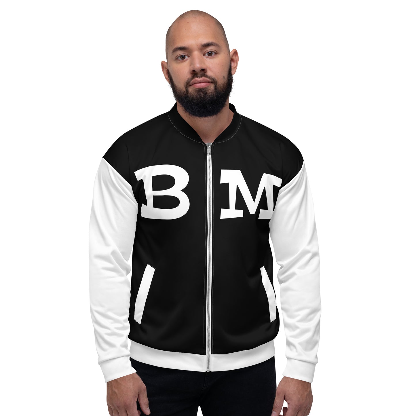 BRIXHAM BM Unisex Bomber Jacket FRONT