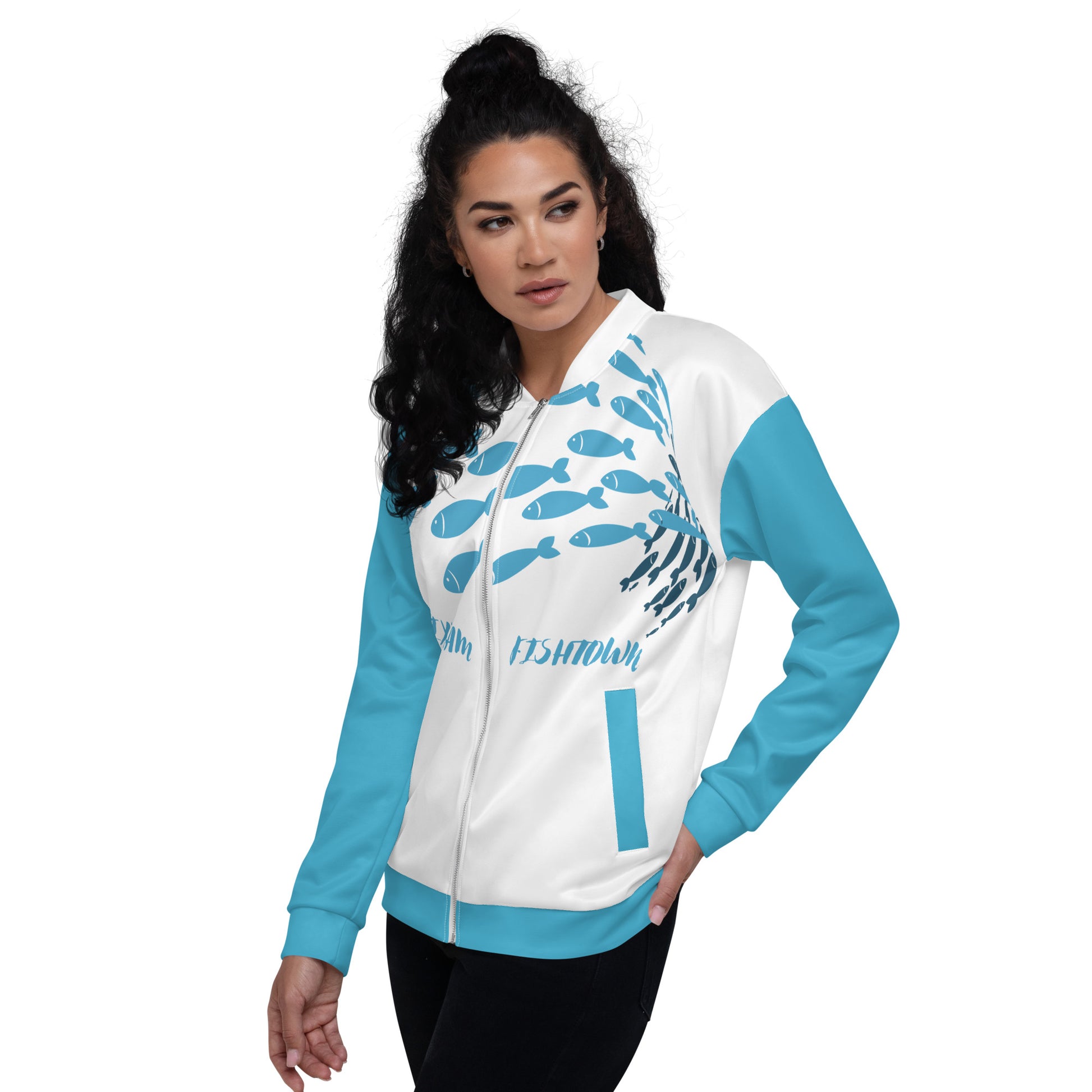 BRIXHAM BM Shoal Unisex Bomber Jacket Left side 