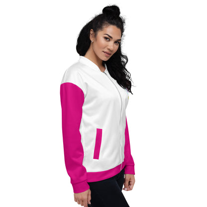 BRIXHAM BM Cowtown pink Unisex Bomber Jacket right side