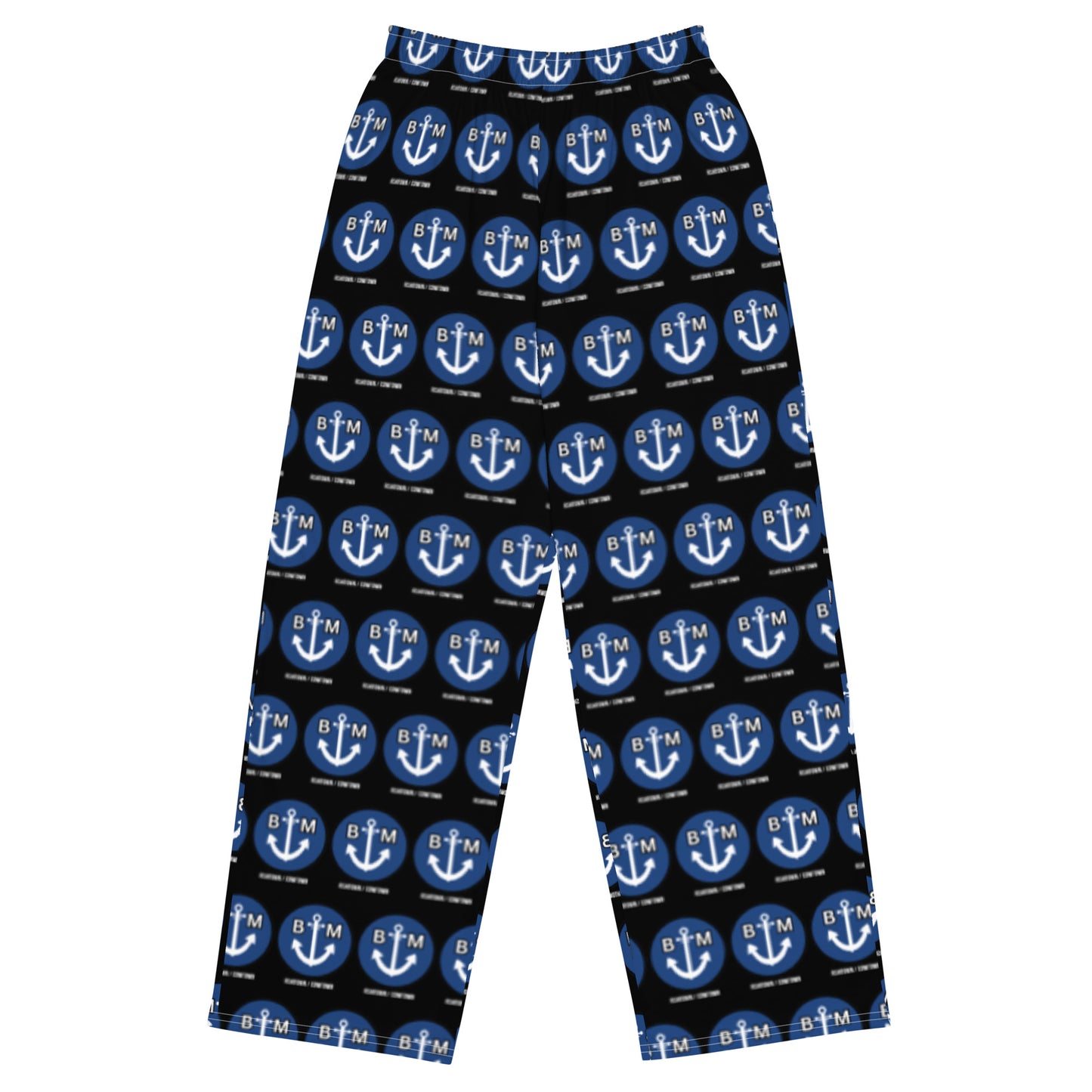 BRIXHAM BM All-over print unisex wide-leg pants FRONT