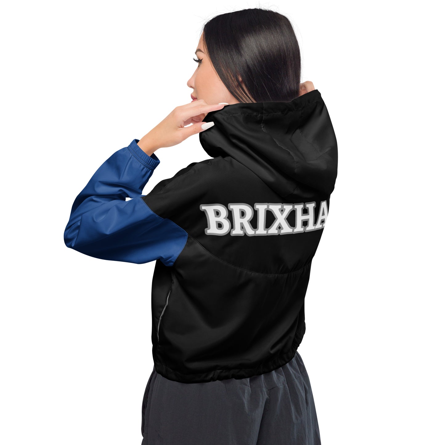 BRIXHAM BM Women’s cropped windbreaker back