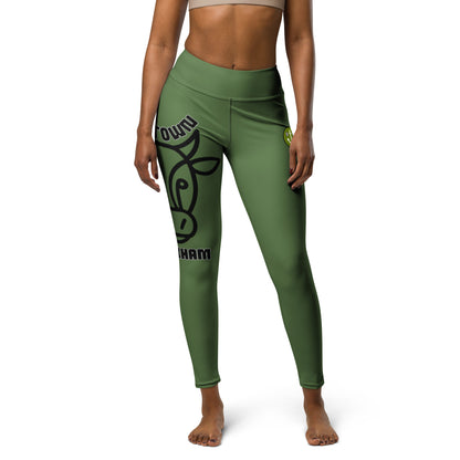 BRIXHAM BM Cowtown Yoga Leggings green front