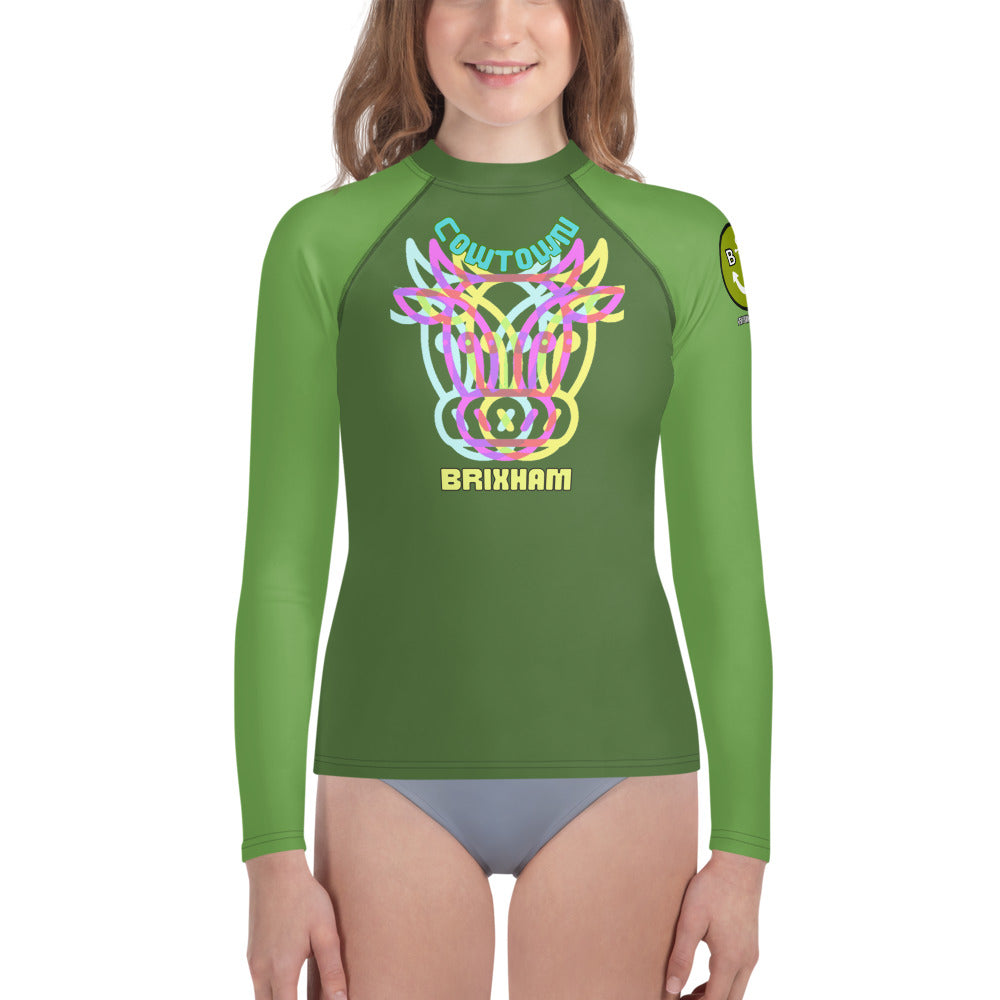 BRIXHAM BM Cowtown Youth Rash Guard front