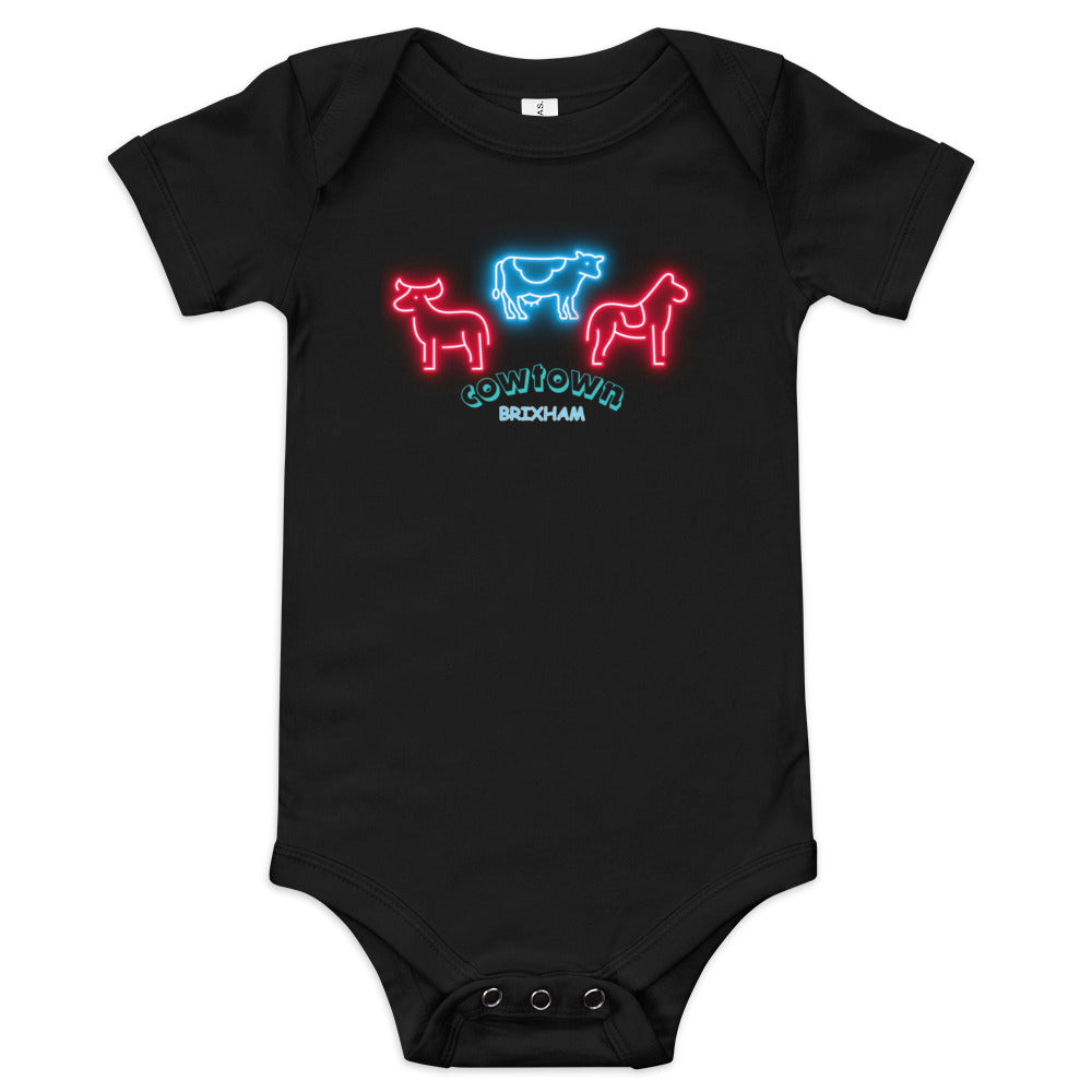 BRIXHAM BM Cowtown Baby short sleeve one piece black