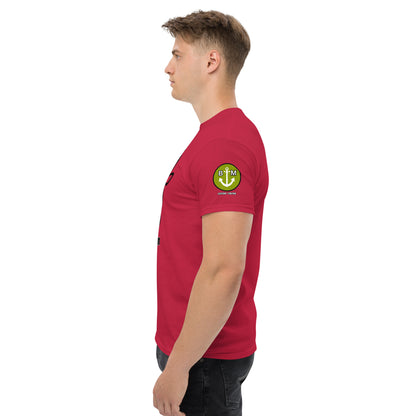 BRIXHAM BM Cowtown Men's classic tee left with logo cardinal