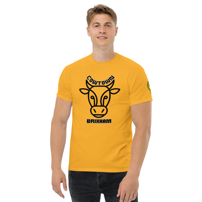 BRIXHAM BM Cowtown Men's classic tee front gold