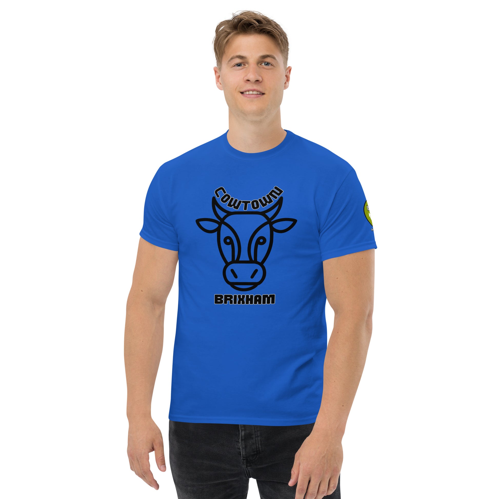 BRIXHAM BM Cowtown Men's classic tee front royal blue