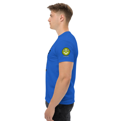 BRIXHAM BM Cowtown Men's classic tee left with logo royal blue