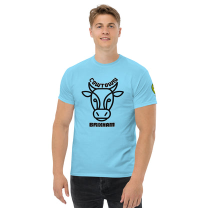 BRIXHAM BM Cowtown Men's classic tee front sky blue