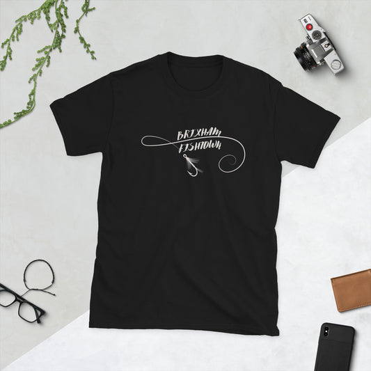 BRIXHAM BM Hook Short-Sleeve Unisex T-Shirt front black