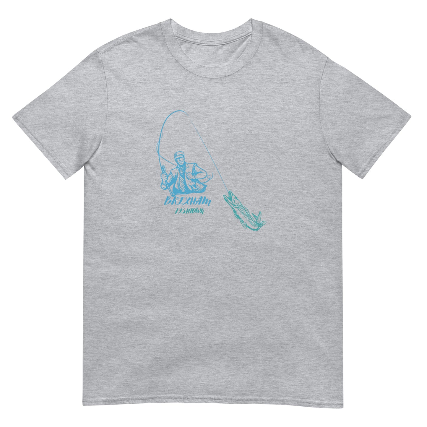 BRIXHAM BM Angler Short-Sleeve Unisex T-Shirt grey front