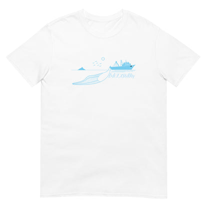 BRIXHAM BM Trawler Short-Sleeve Unisex T-Shirt front white