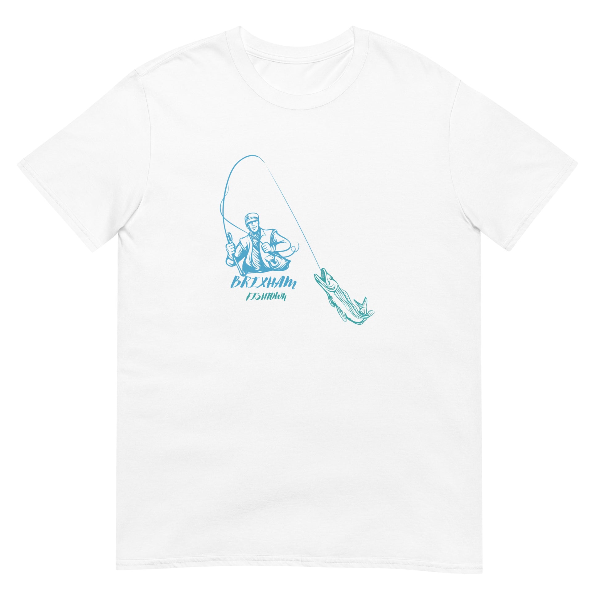 BRIXHAM BM Angler Short-Sleeve Unisex T-Shirt white front