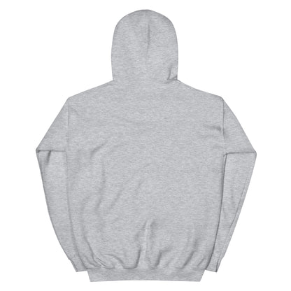 BRIXHAM BM Fishing Unisex Hoodie back grey