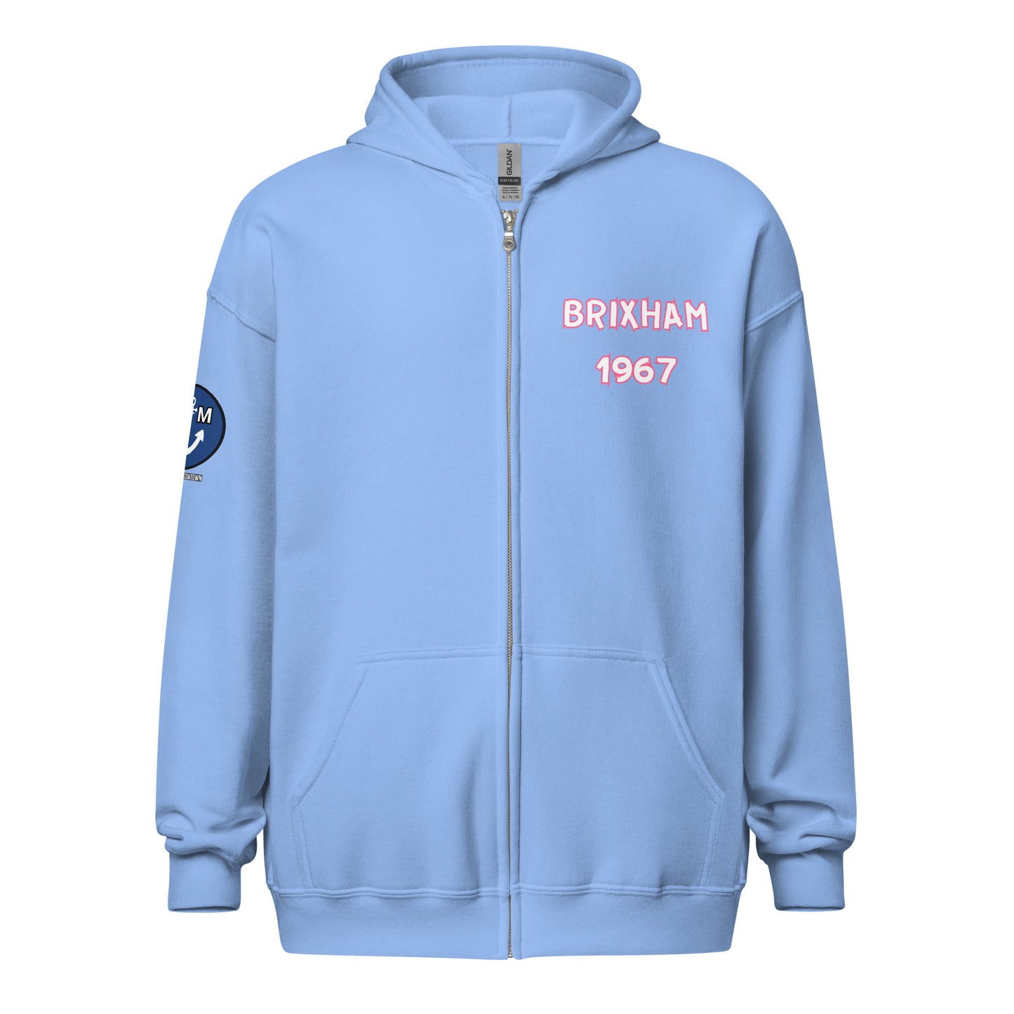 BRIXHAM BM 1967 PINK Unisex heavy blend zip hoodie