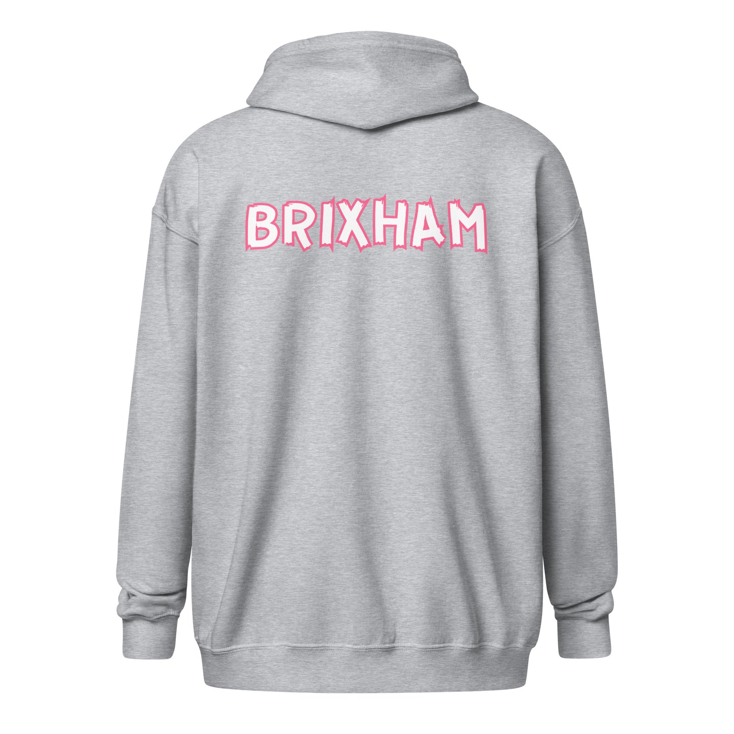 BRIXHAM BM PINK Unisex heavy blend zip hoodie