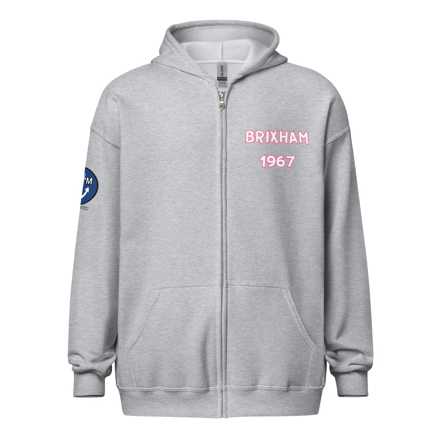 BRIXHAM BM 1967 PINK Unisex heavy blend zip hoodie