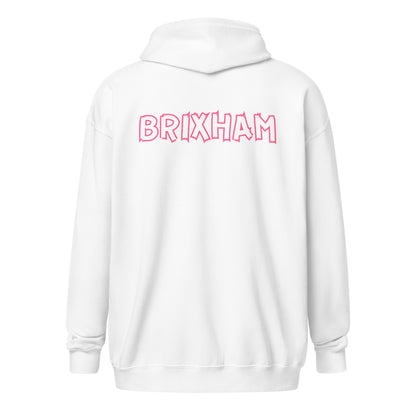 BRIXHAM BM PINK Unisex heavy blend zip hoodie