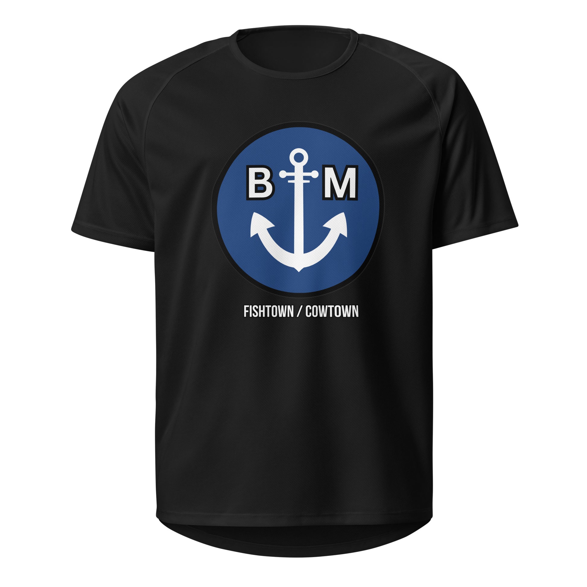 BRIXHAM BM Unisex sports jersey black front