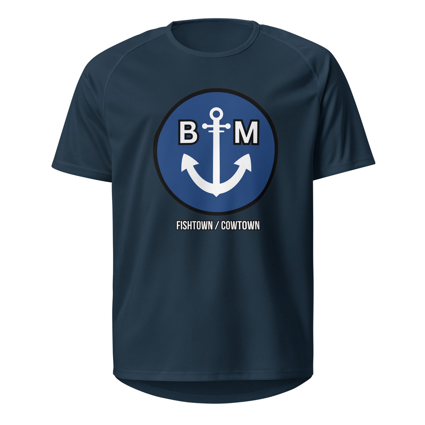 BRIXHAM BM Unisex sports jersey navy front