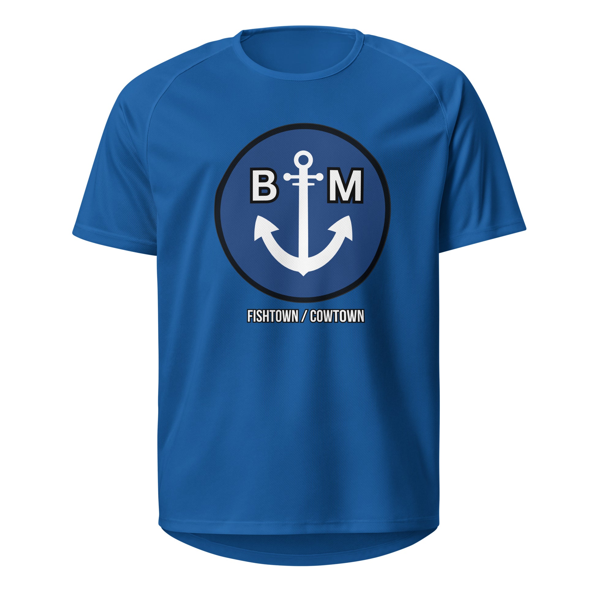 BRIXHAM BM Unisex sports jersey royal blue front