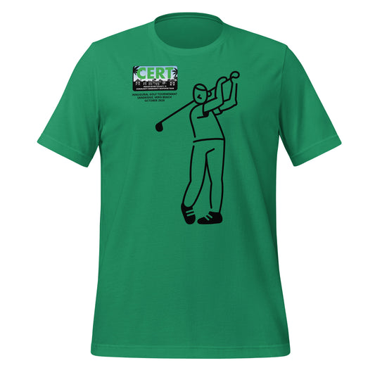 CERT Golf Mens cotton Unisex t-shirt