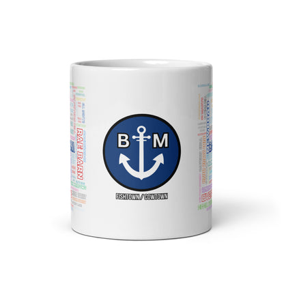 BRIXHAM BM  Streets White glossy mug