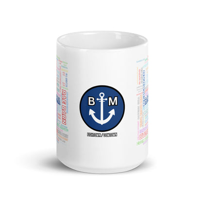 BRIXHAM BM  Streets White glossy mug