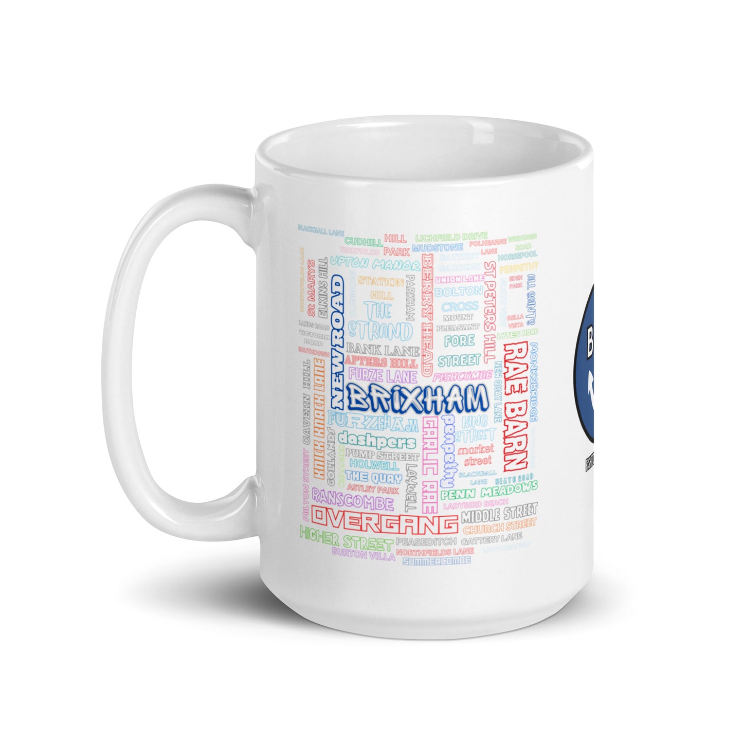 BRIXHAM BM  Streets White glossy mug