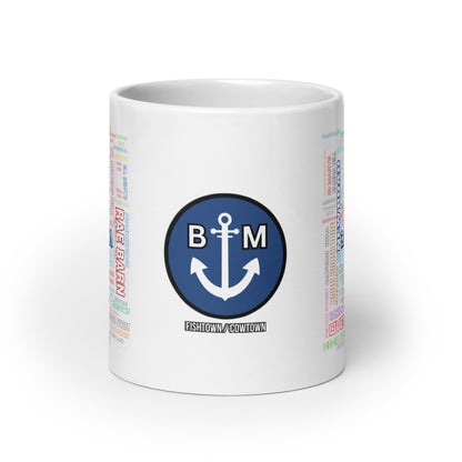 BRIXHAM BM  Streets White glossy mug