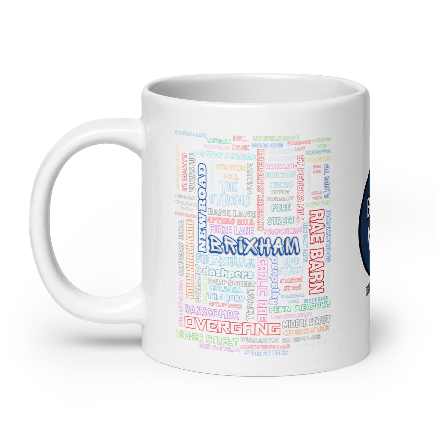 BRIXHAM BM  Streets White glossy mug