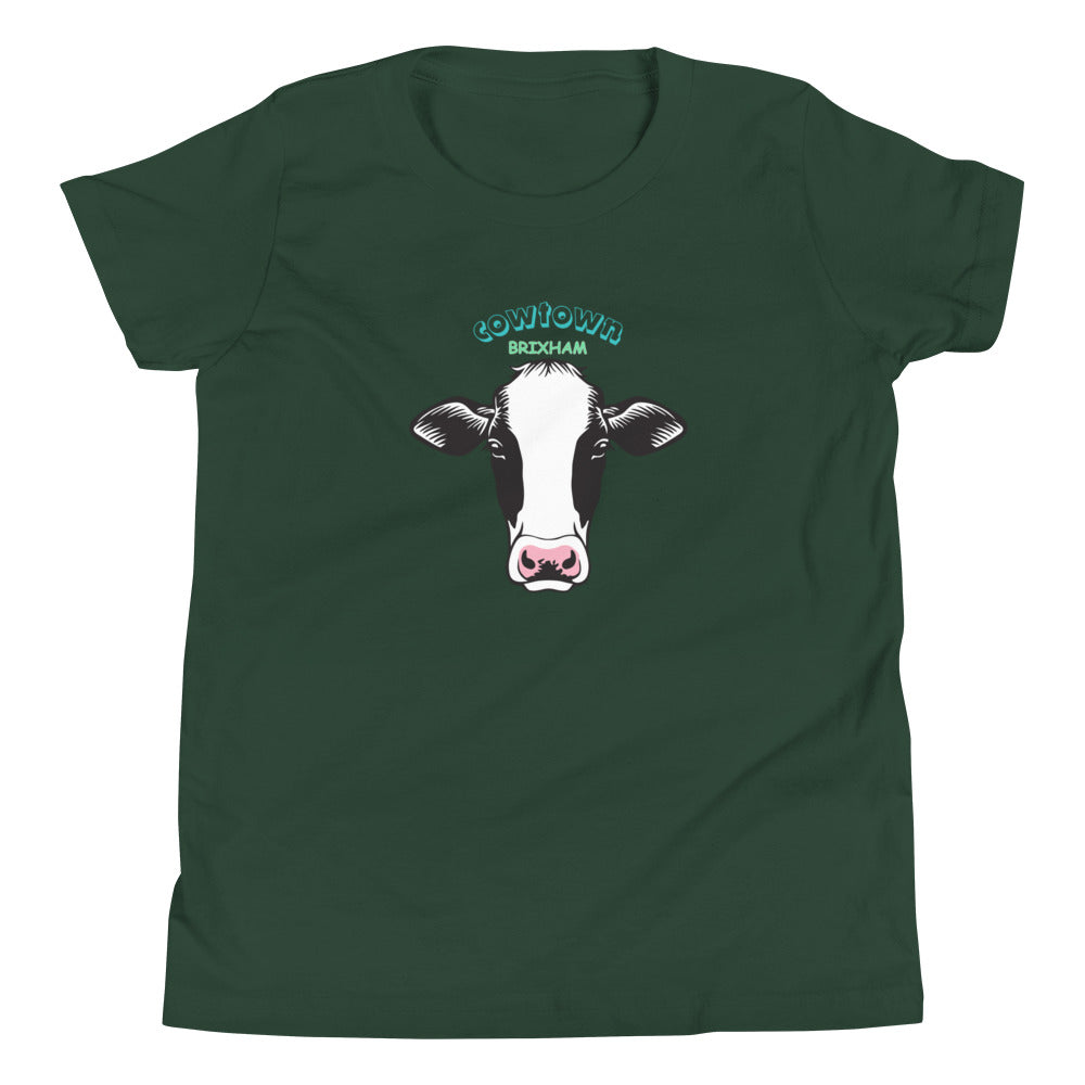 BRIXHAM BM Cowtown Youth Short Sleeve T-Shirt front forest green